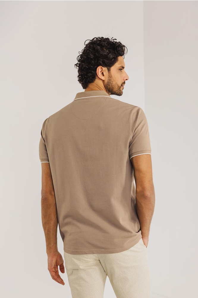 PIQUE POLO MET STREEPDETAILS 46115400 1600